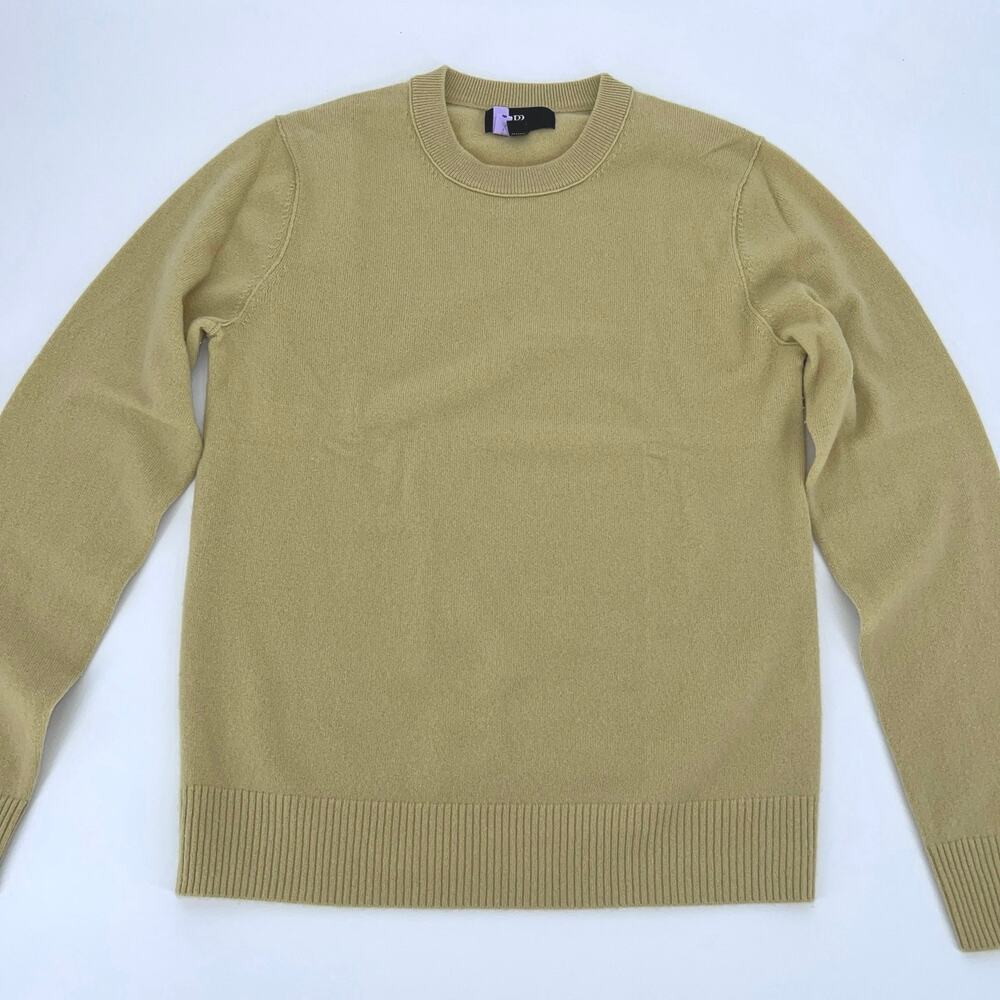 Banana Republic 100% Cashmere Crew-Neck Sweater Corn Silk Yellow Size S - Picture 2 of 10